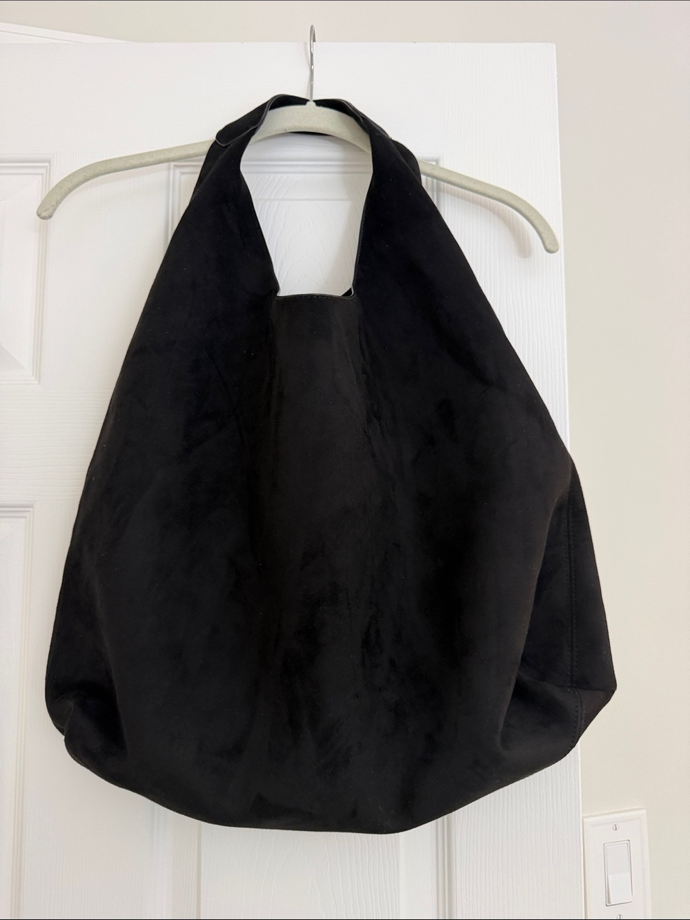 GAP Black Suede Slouch Hobo Bag